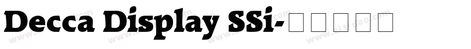 Decca Display SSi字体转换